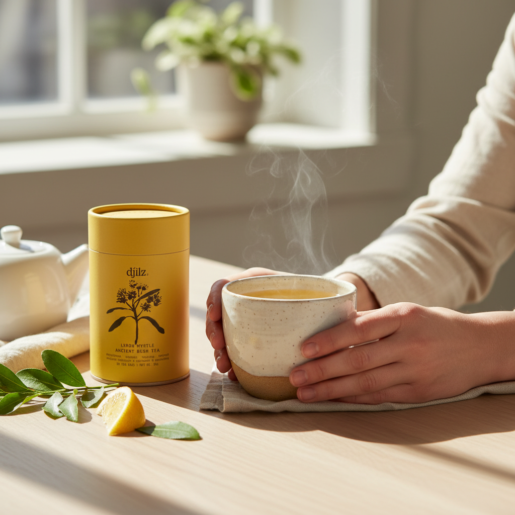 Djilz Ancient Bush Tea - LEMON MYRTLE home tea drinking experience
