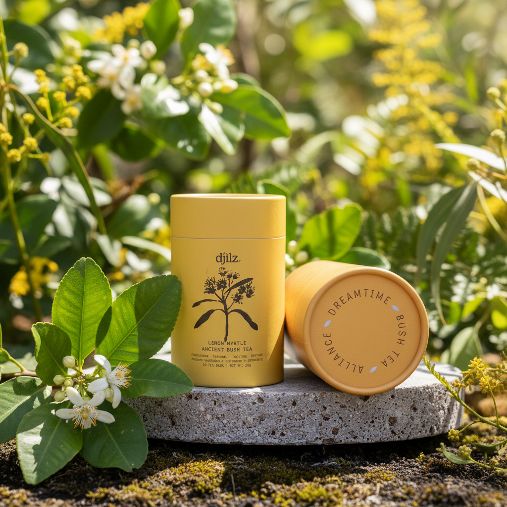 Djilz Ancient Bush Tea - LEMON MYRTLE in fresh natural setting