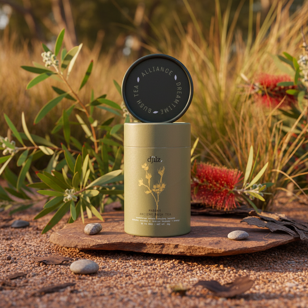 Djilz Ancient Bush Tea - MADJAR in natural Australian bush setting