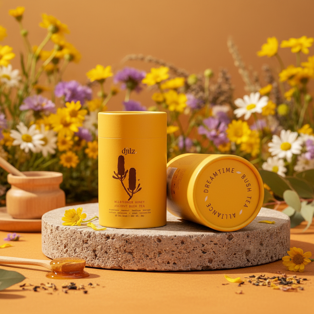 Djilz Ancient Bush Tea - WILDFLOWER HONEY in natural wildflower setting