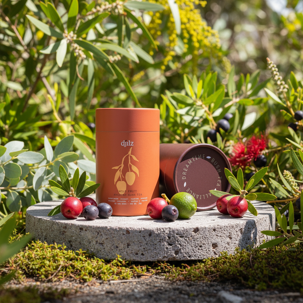 Djilz Ancient Bush Tea - WILDFRUITS in vibrant natural setting